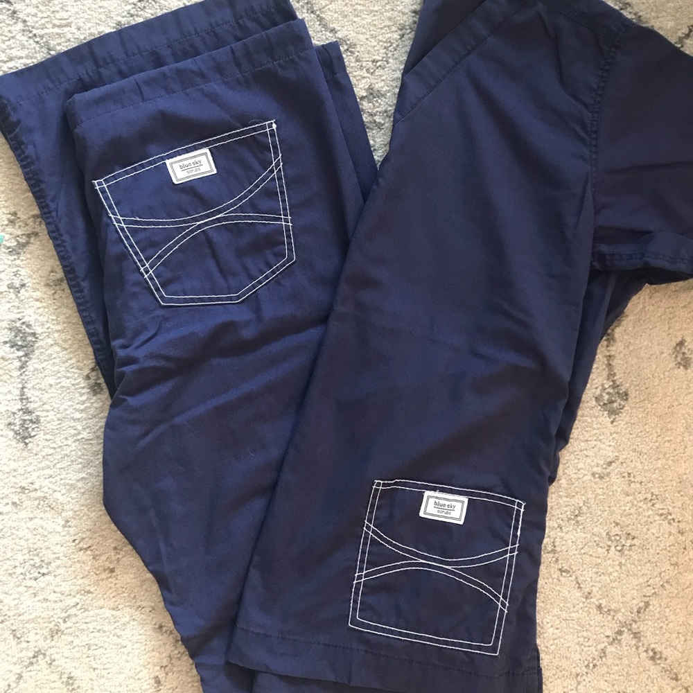 Blue Sky Scrubs Shelby Custom Pants & Top XS Tall